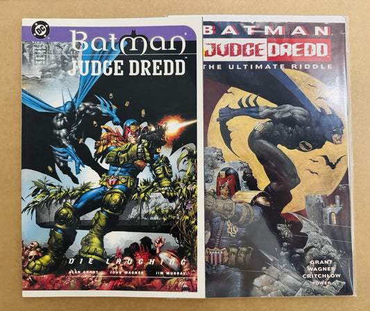 Batman/Judge Dredd: Die Laughing #1-2 Complete Set NM
